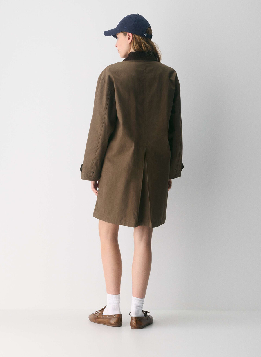 trench cerato soundwave marrone sicomoro