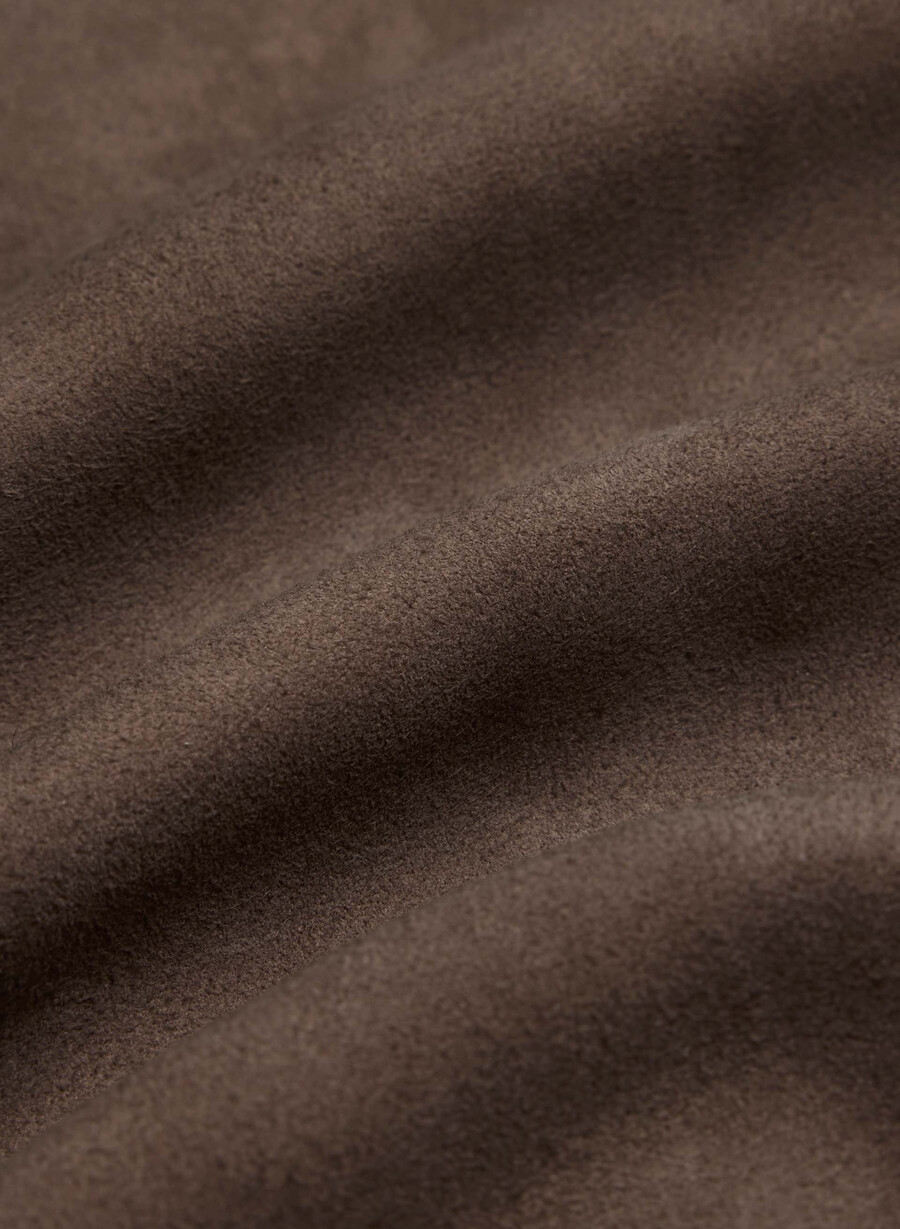giacca tori - pelle scamosciata cioccolato fondente