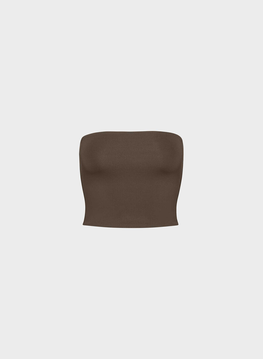 top a tubo originale contour appeal in vita marrone mocha intenso