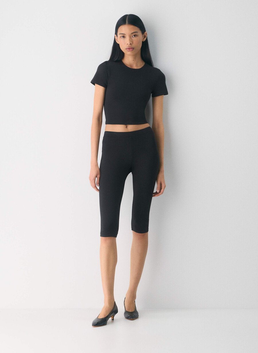 maglietta originale contour marvel crew waist nera