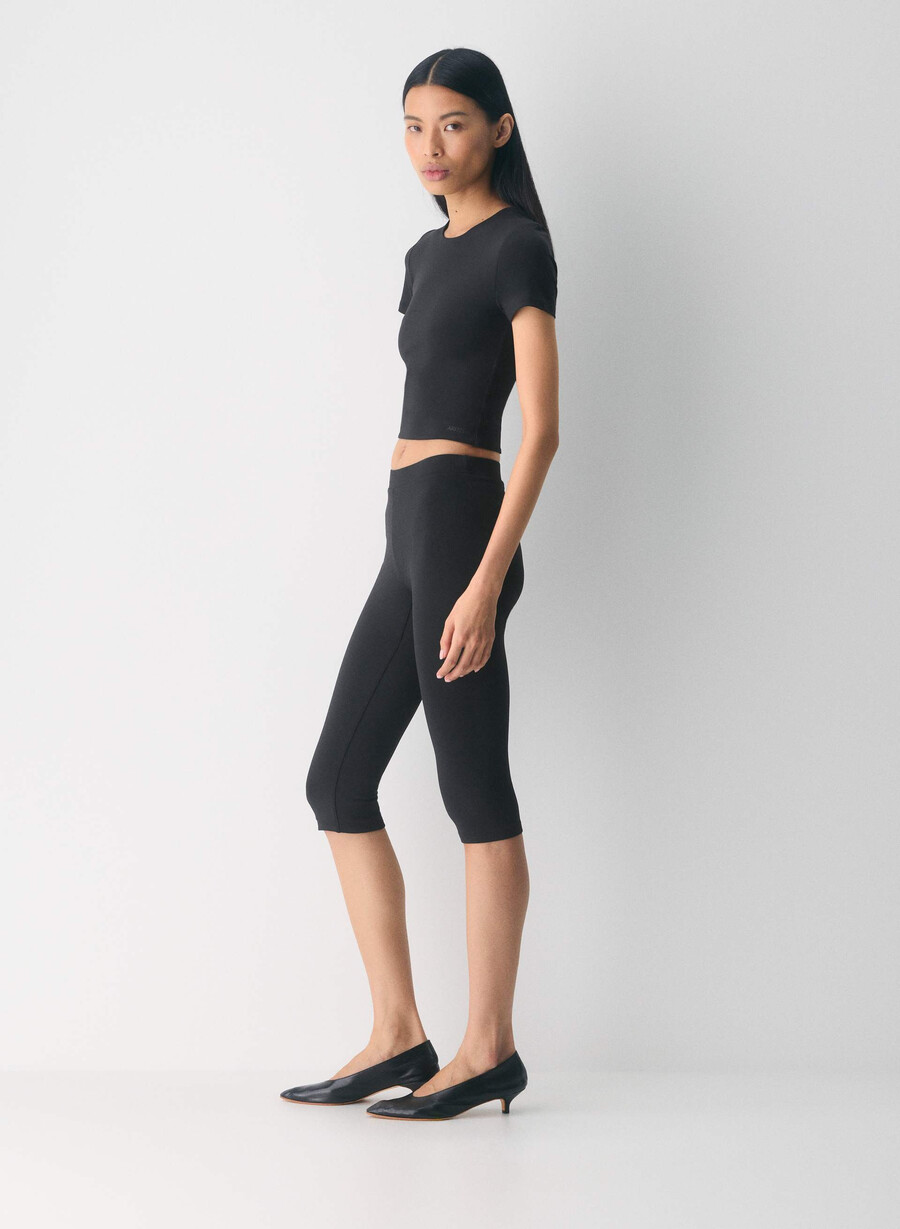 maglietta originale contour marvel crew waist nera