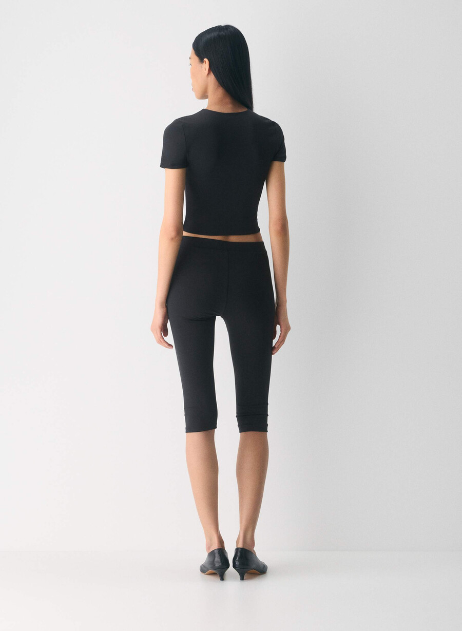 maglietta originale contour marvel crew waist nera