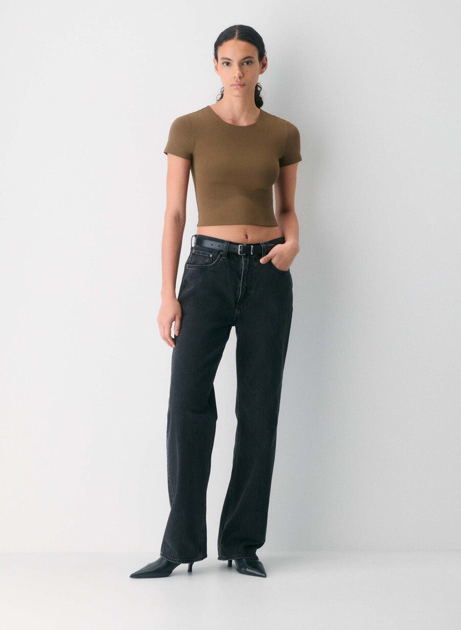 maglietta originale contour marvel crew waist dark navy