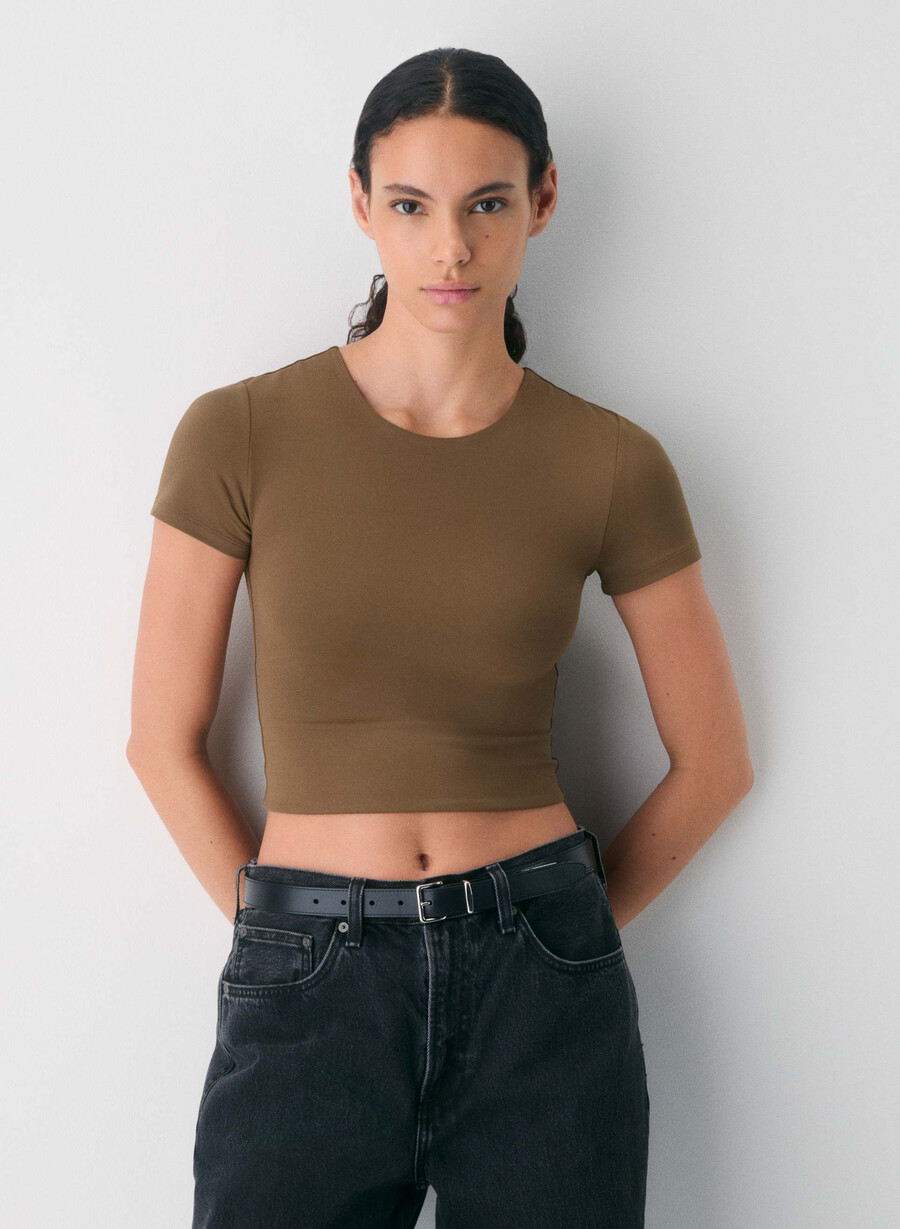 maglietta originale contour marvel crew waist dark navy