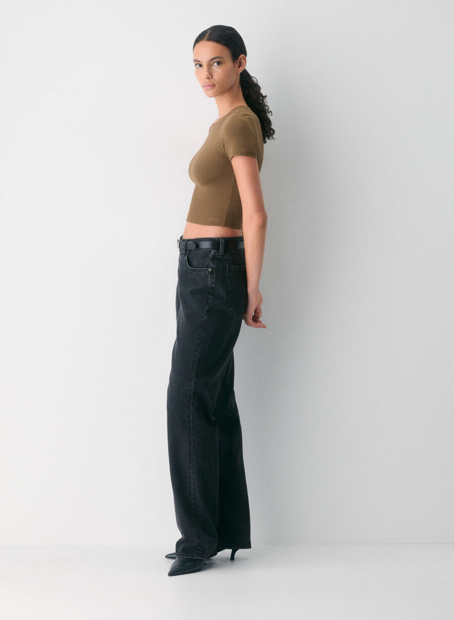 maglietta originale contour marvel crew waist dark navy