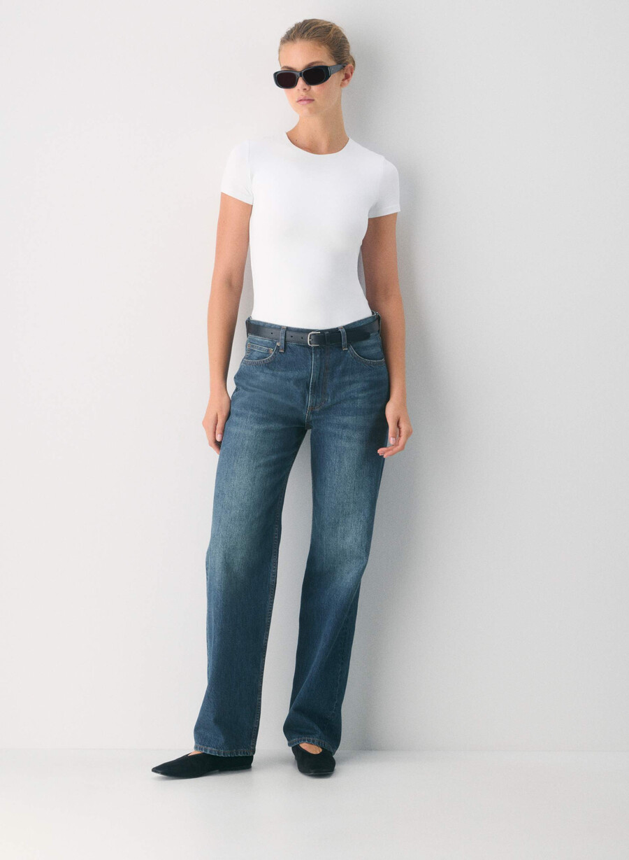 maglietta originale contour marvel crew bianco brillante