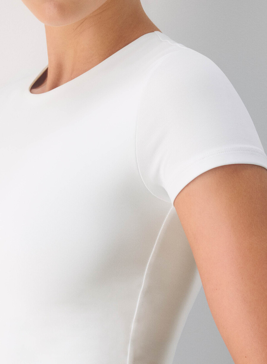 maglietta originale contour marvel crew bianco brillante