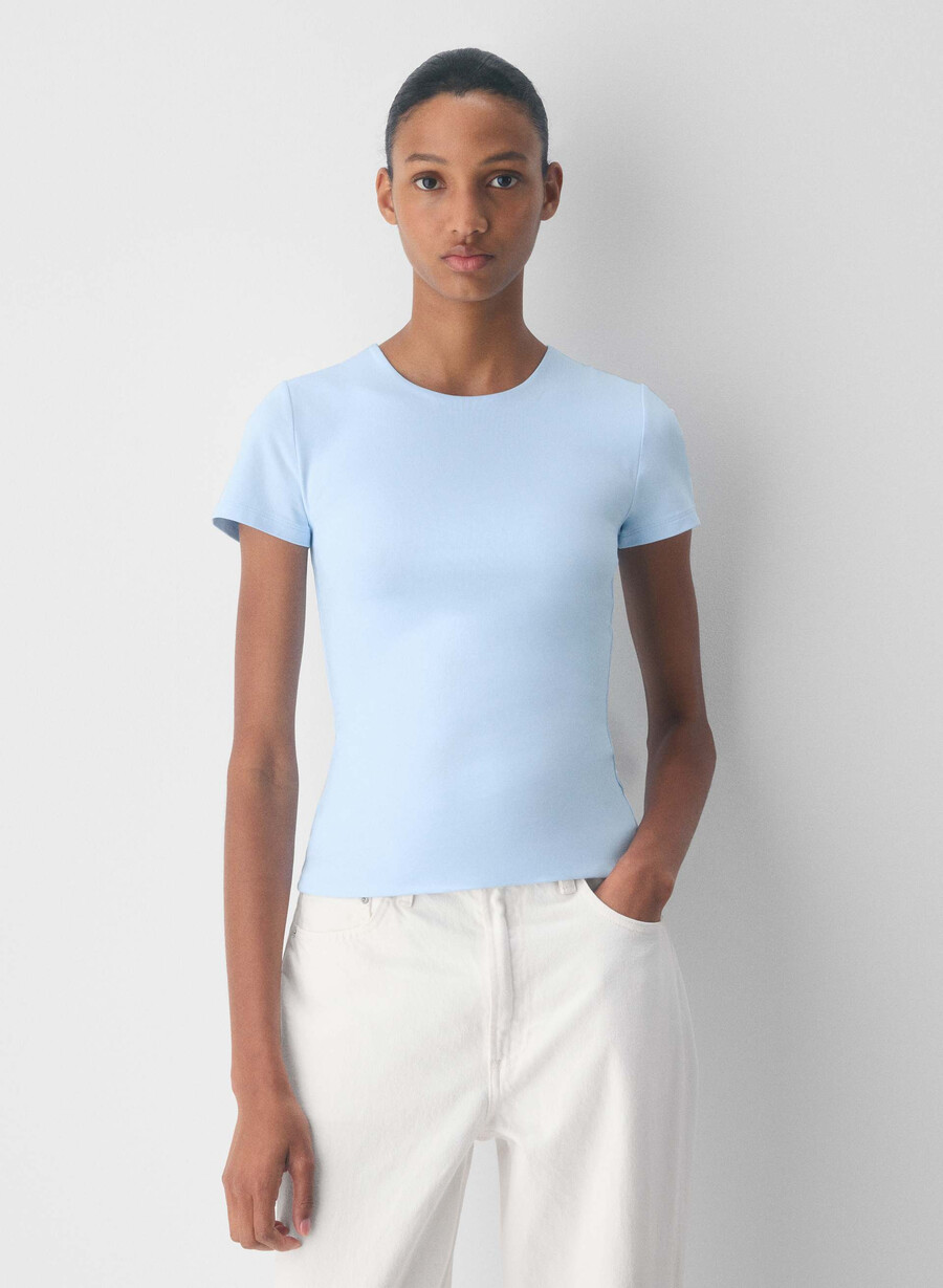 maglietta originale contour marvel crew villa blue