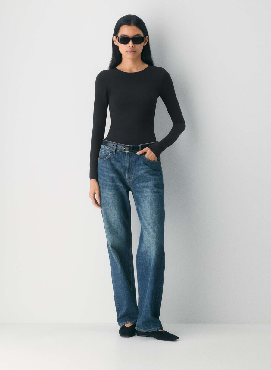maglia a maniche lunghe original contour splendid crew nera