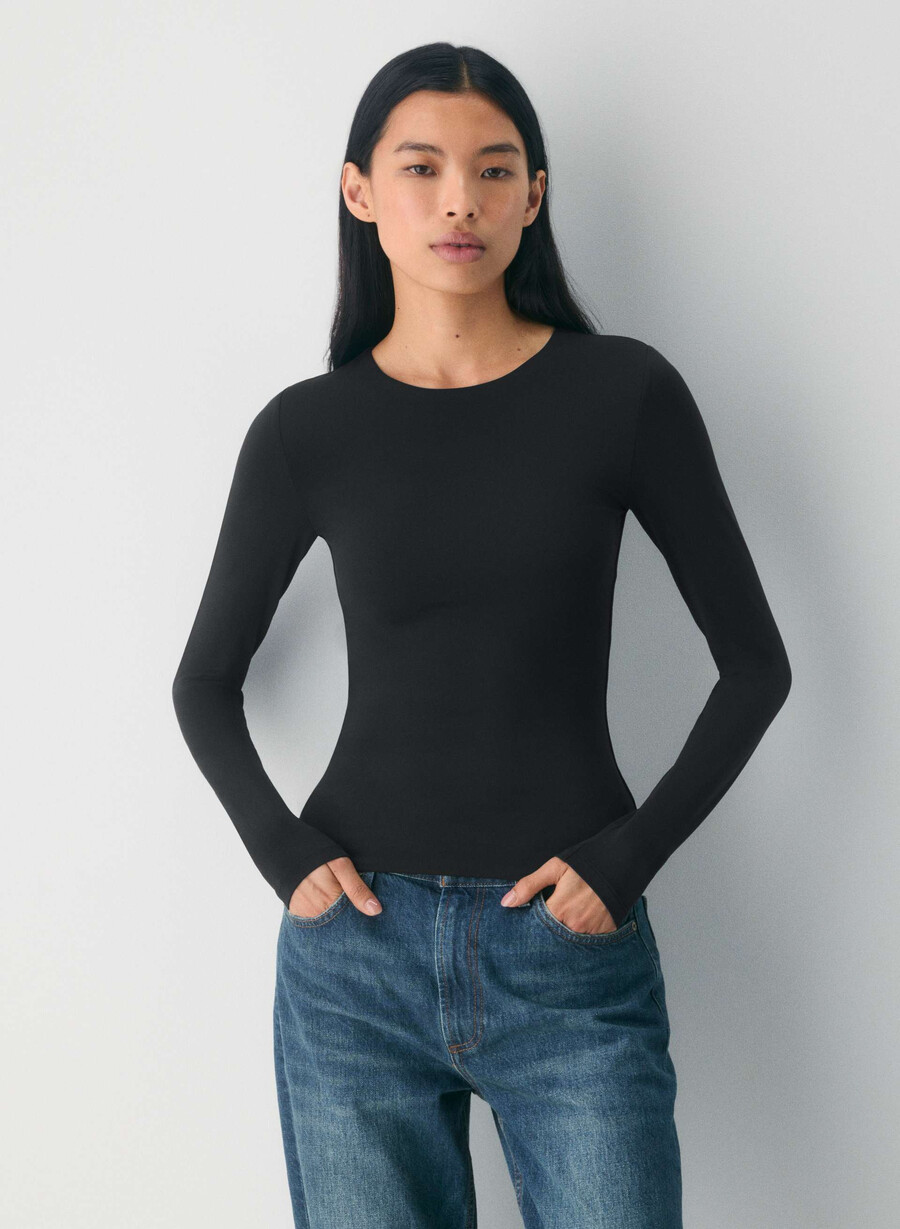 maglia a maniche lunghe original contour splendid crew nera