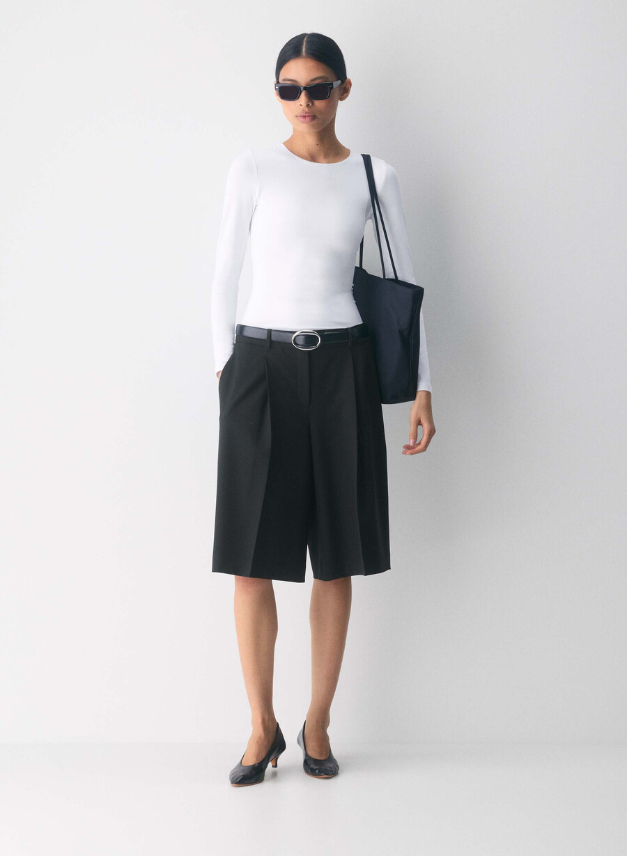 maglia a maniche lunghe original contour splendid crew bianco brillante