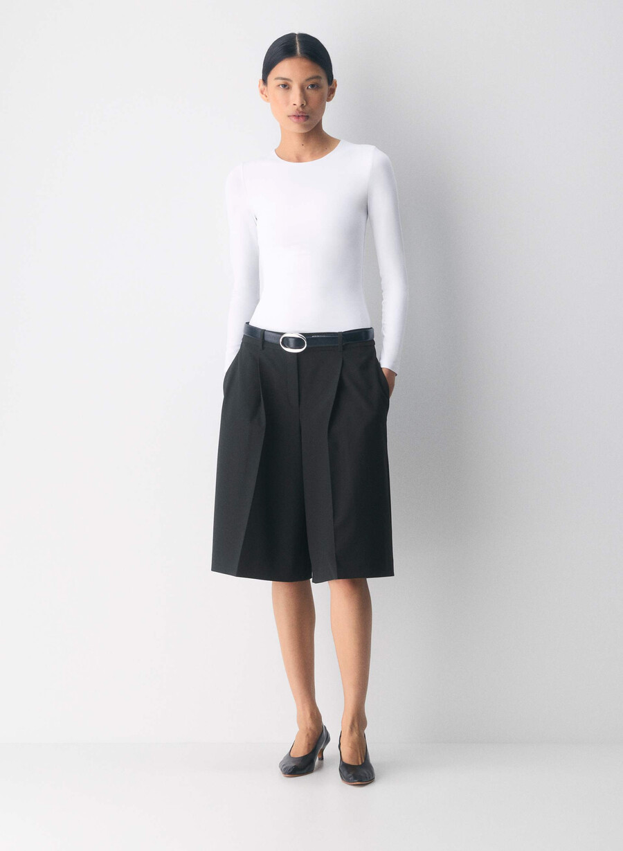 maglia a maniche lunghe original contour splendid crew bianco brillante