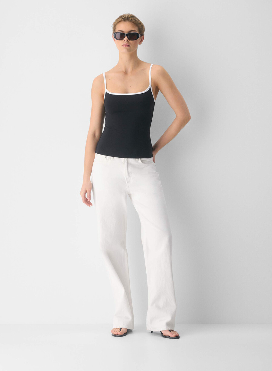 canotta original contour swoop cami nerobianco