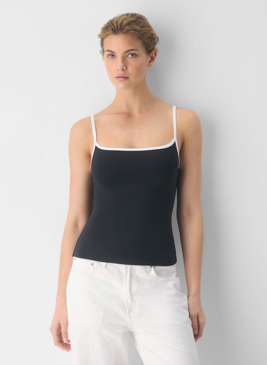 canotta original contour swoop cami nerobianco