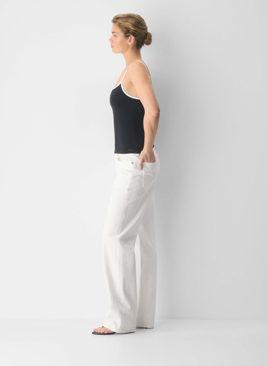 canotta original contour swoop cami nerobianco