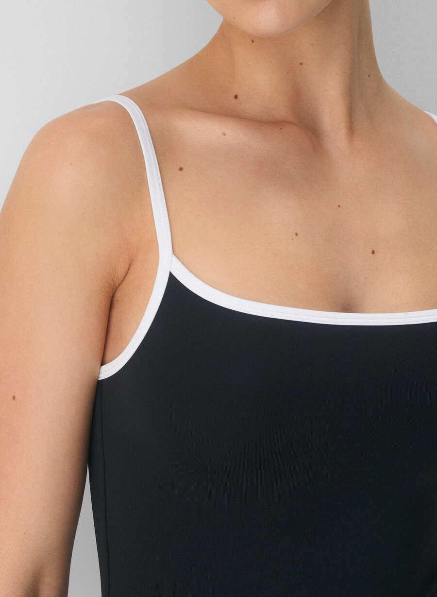 canotta original contour swoop cami nerobianco
