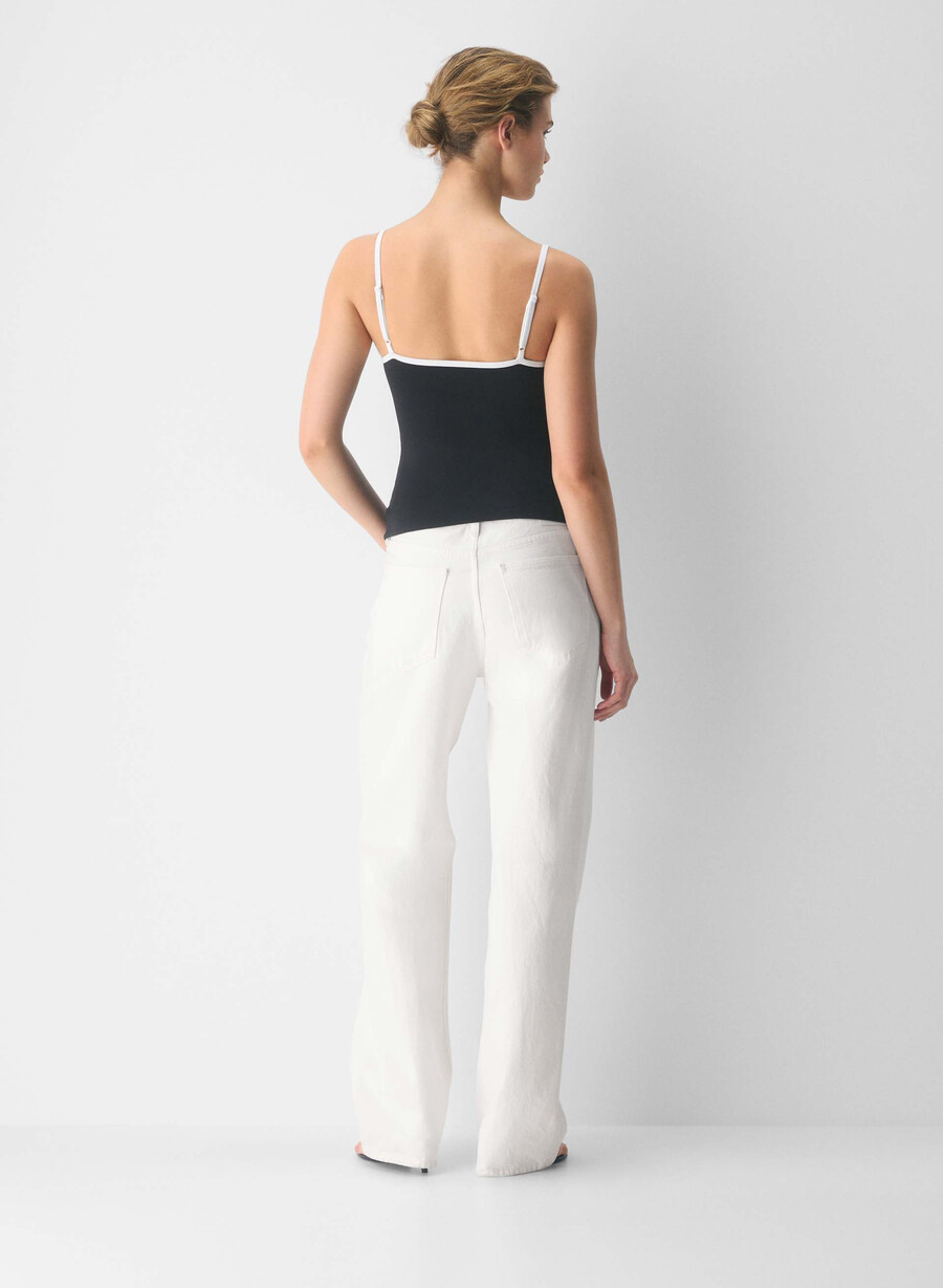 canotta original contour swoop cami nerobianco