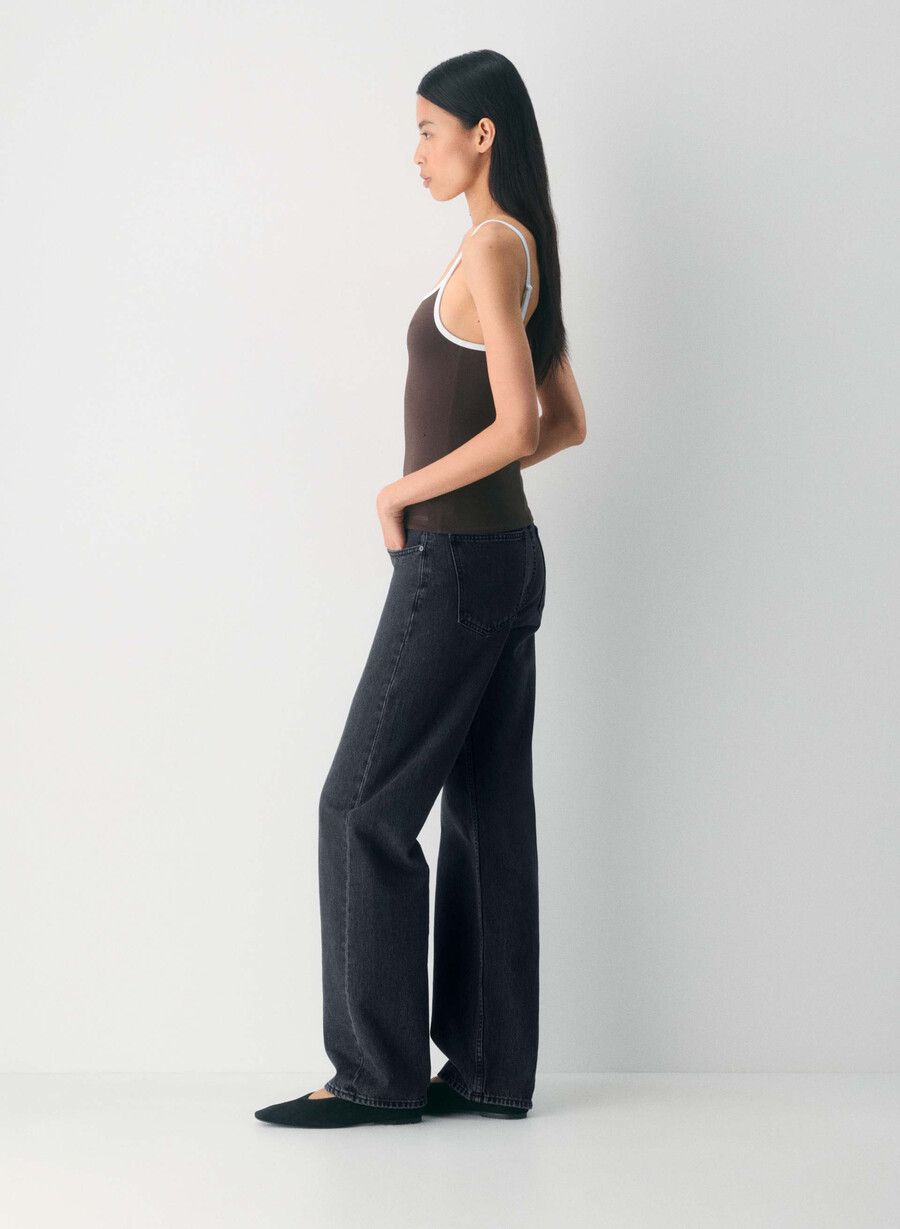 canotta original contour swoop cami ricco marrone mochabianco
