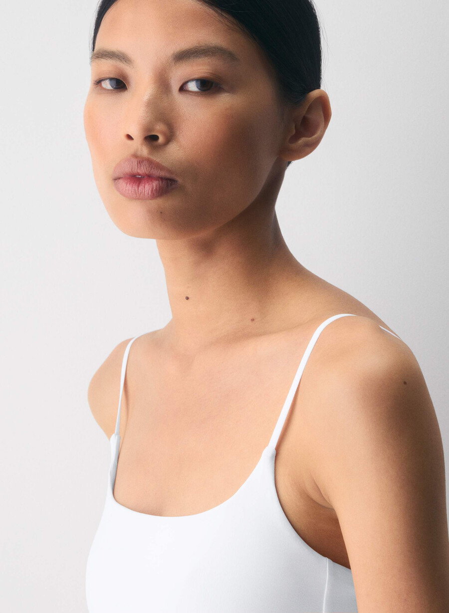 canotta original contour presence cami bianco lucido