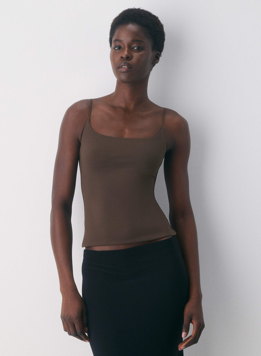 canotta original contour presence cami rich mocha brown