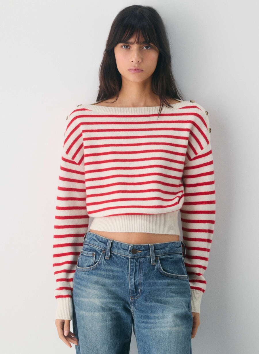 maglione in lana e cashmere gable h lt otml flashing