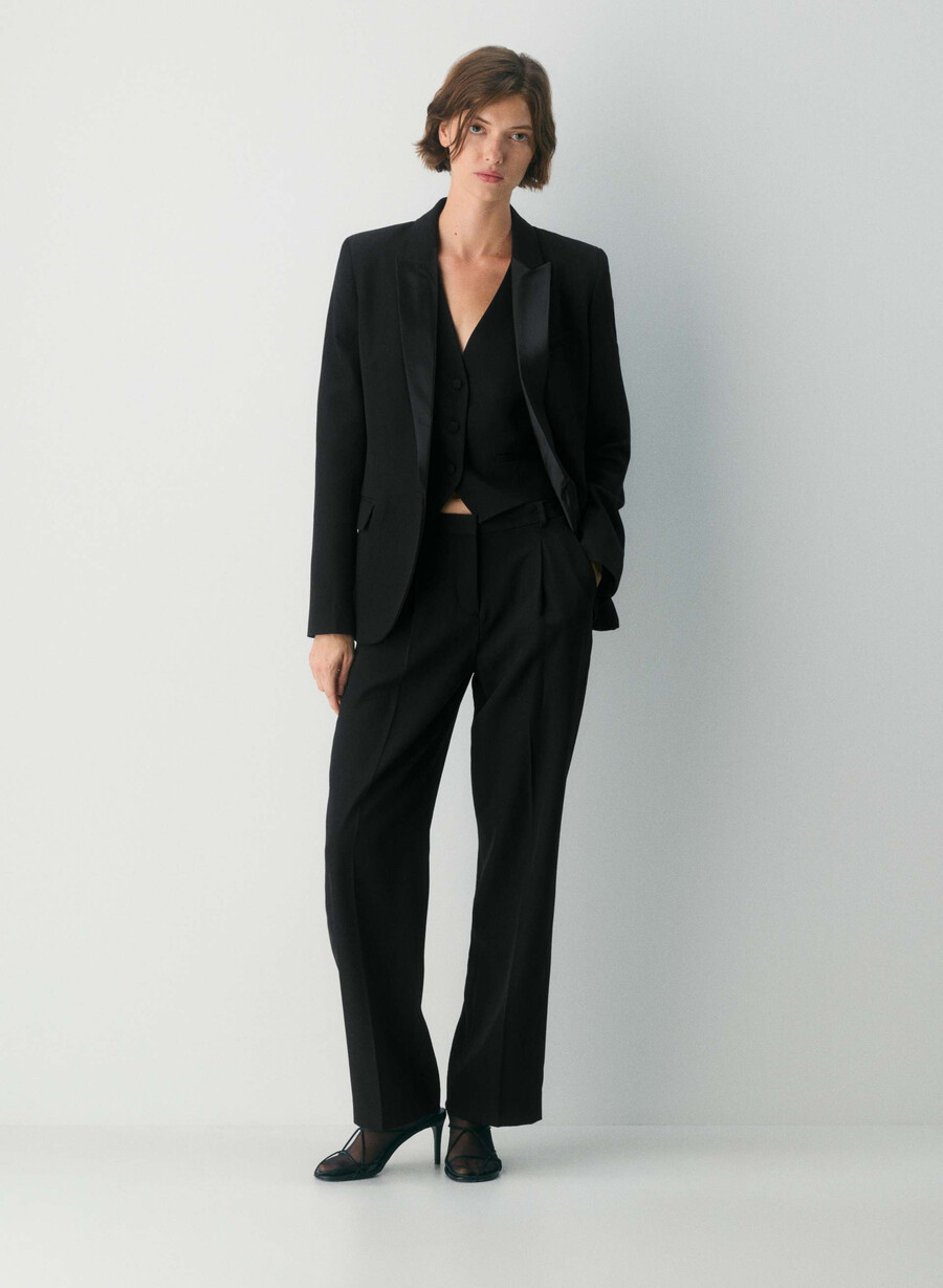 pantaloni in lana astaire neri