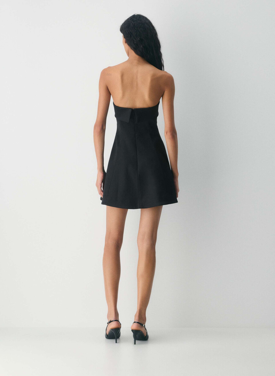 abito in raso fling nero