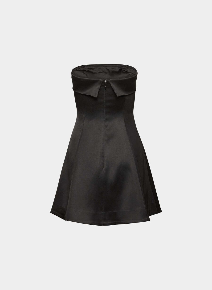 abito in raso fling nero