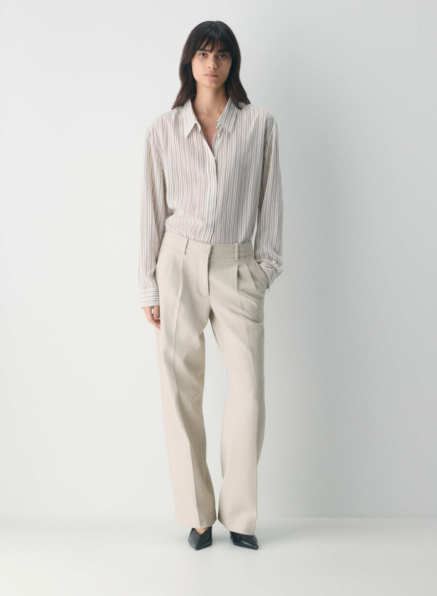 the effortless pant lo-rise - ressential heather matte pearl