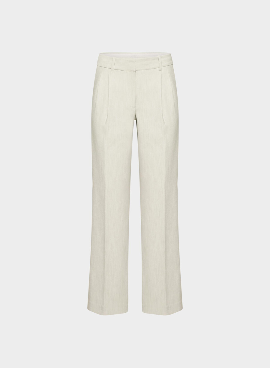the effortless pant lo-rise - ressential heather matte pearl