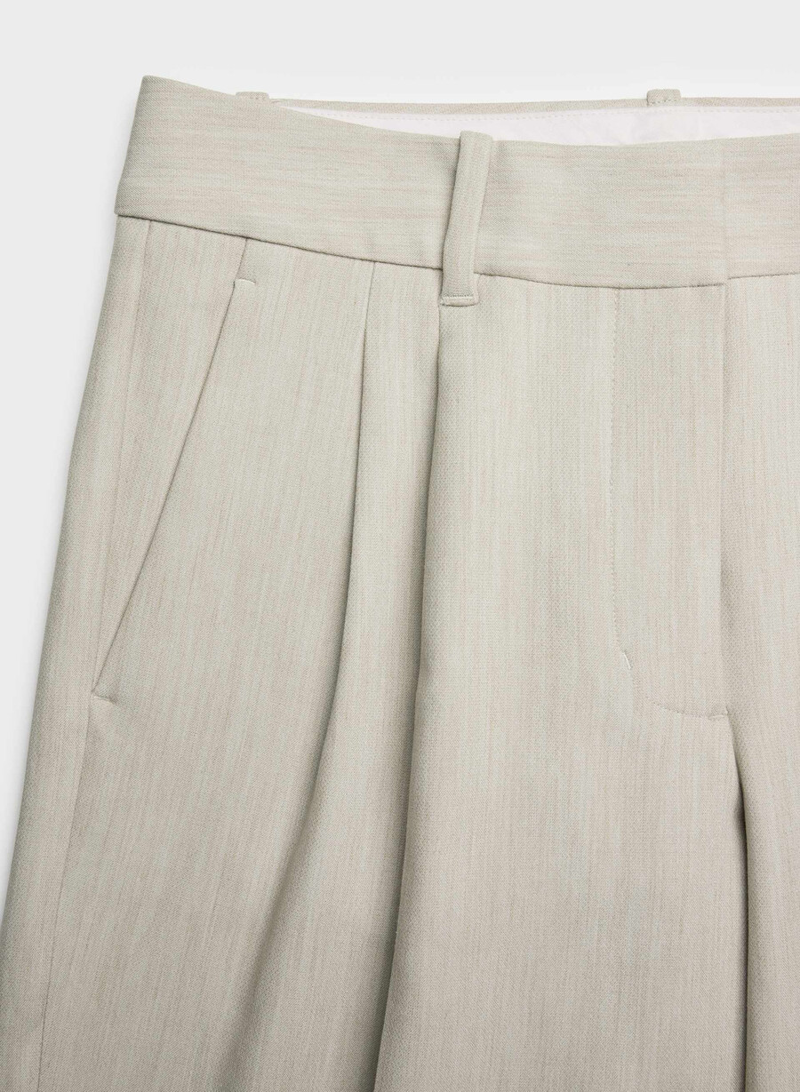 the effortless pant lo-rise - ressential heather matte pearl
