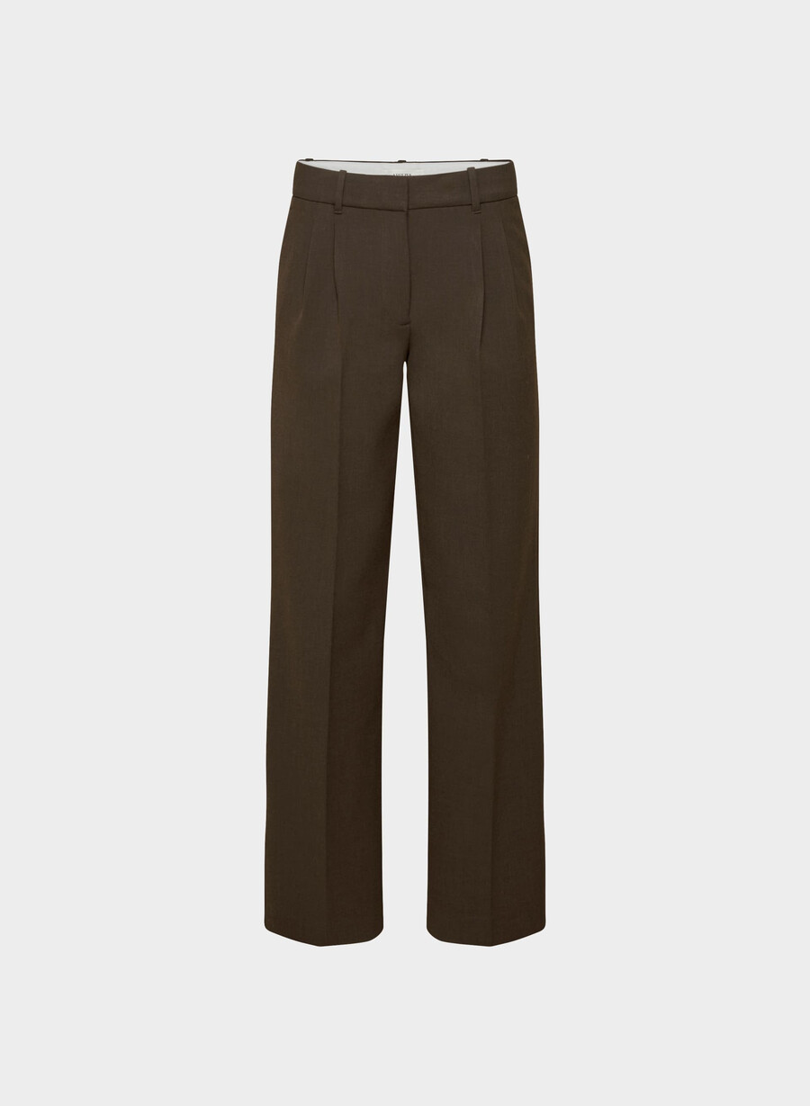 the effortless pant lo-rise - ressential heather rich cocoa