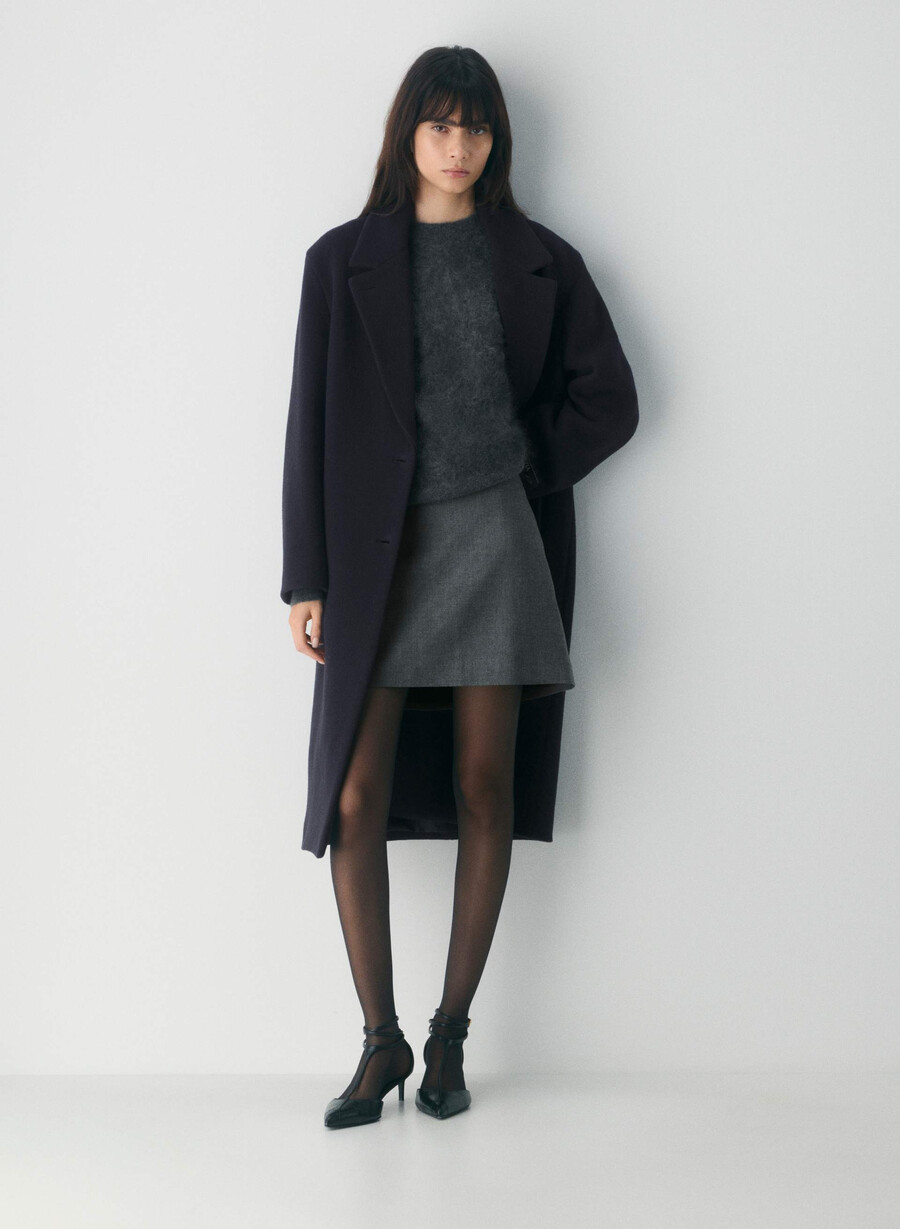 minigonna classica - refined heather charcoal