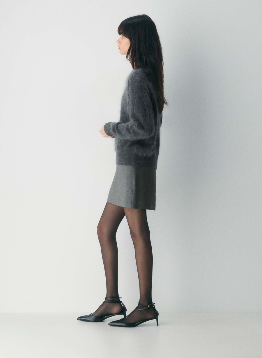 minigonna classica - refined heather charcoal