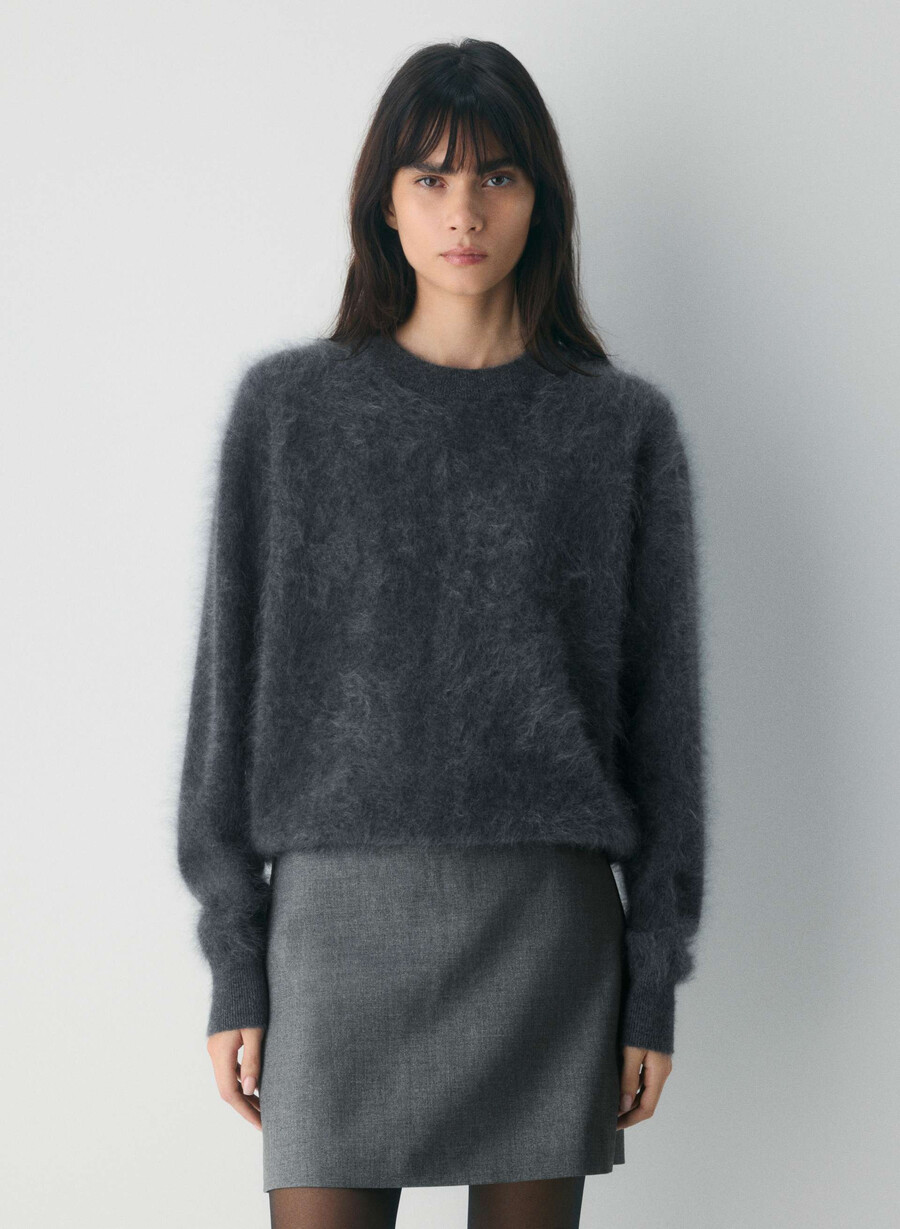 minigonna classica - refined heather charcoal