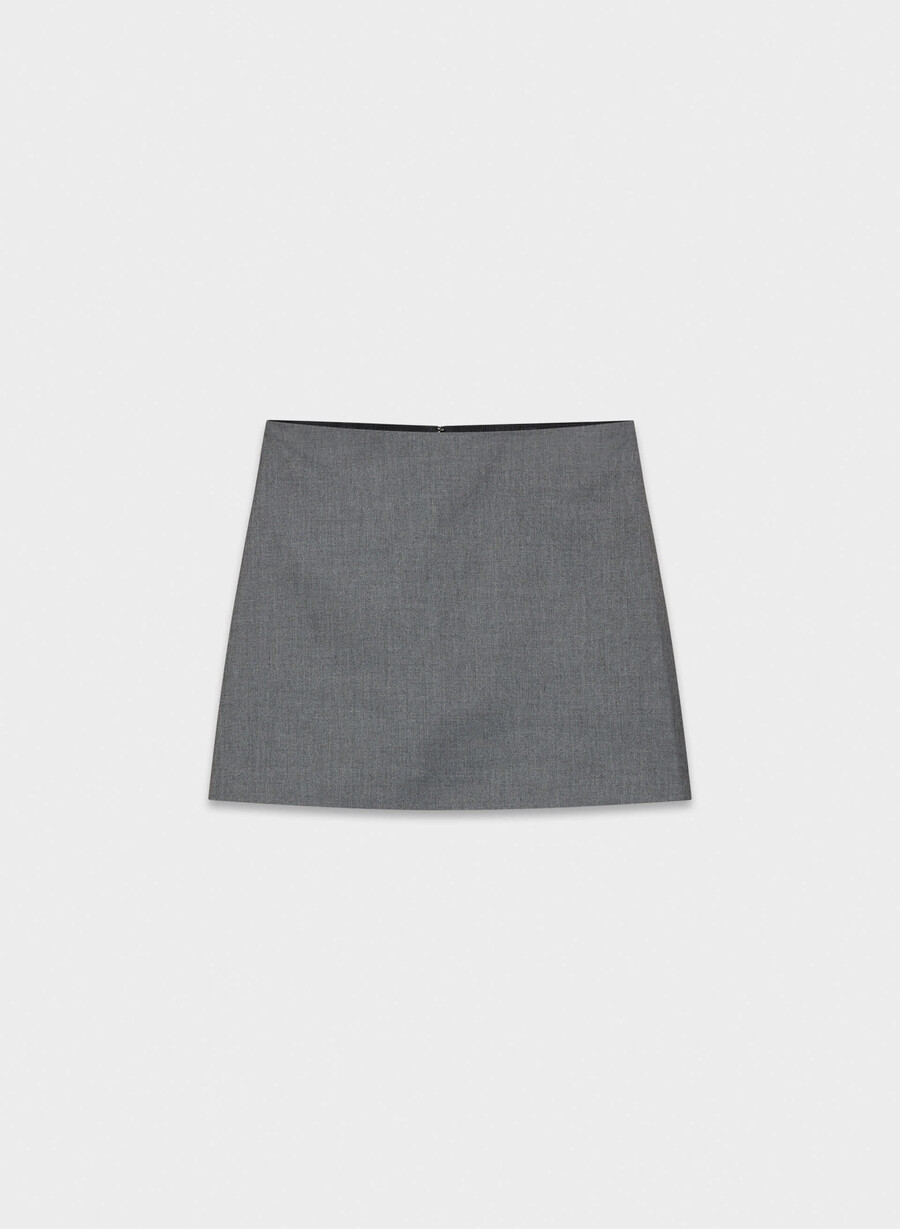 minigonna classica - refined heather charcoal