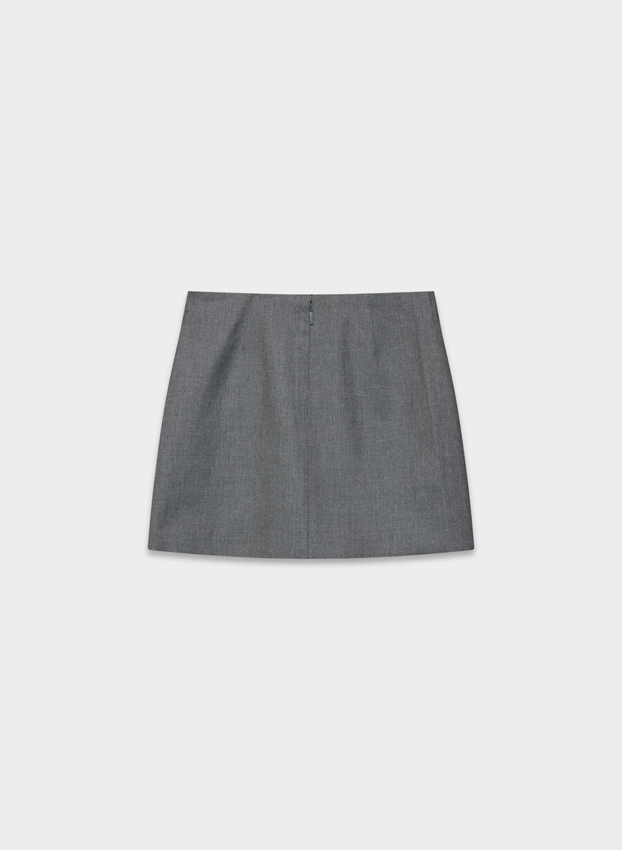 minigonna classica - refined heather charcoal