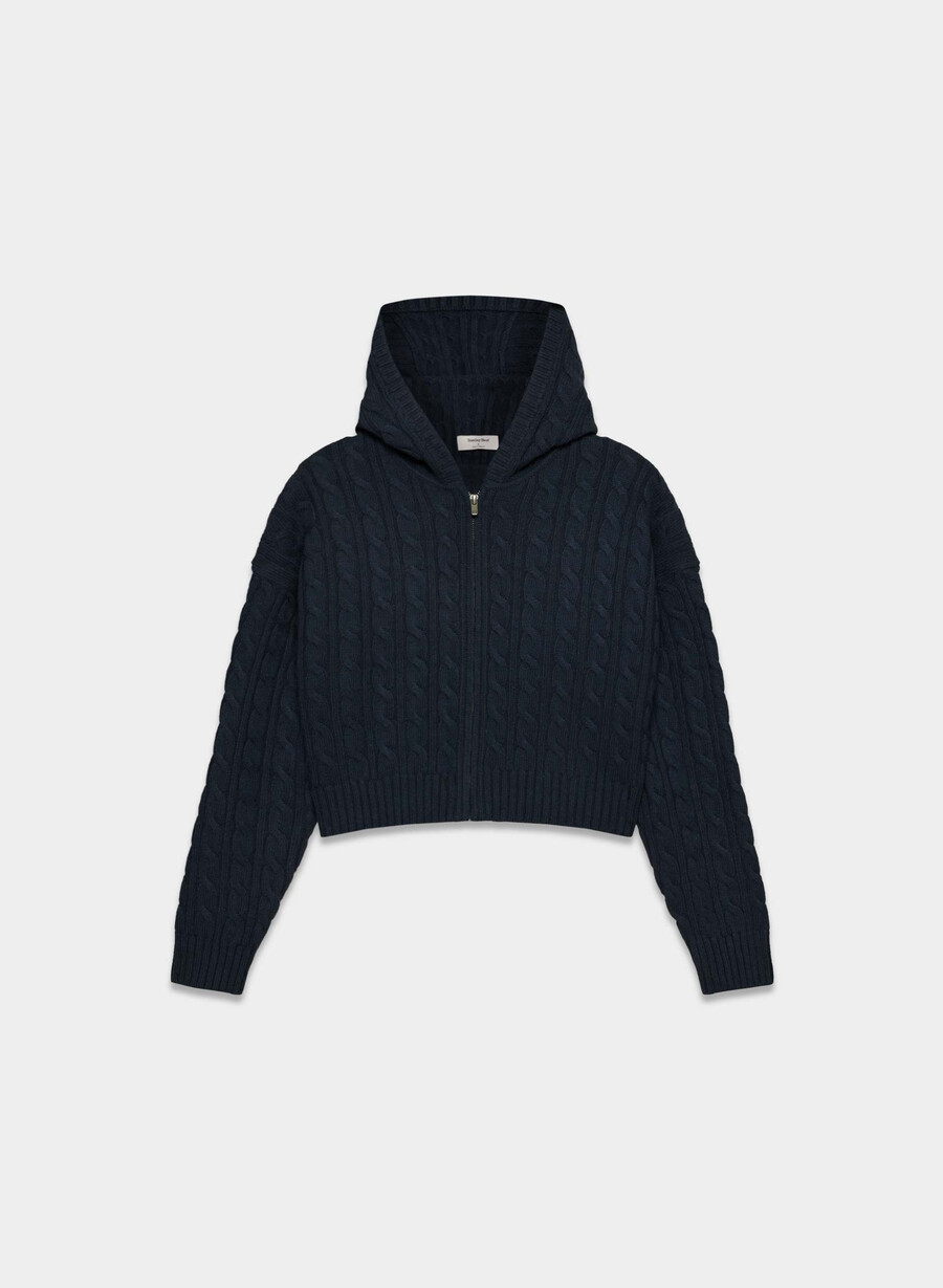 felpa con cappuccio octavia zip admiral
