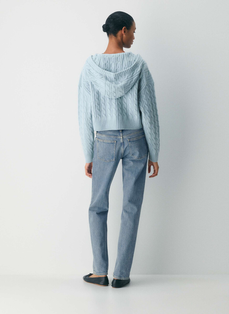 felpa con cappuccio octavia dew blue
