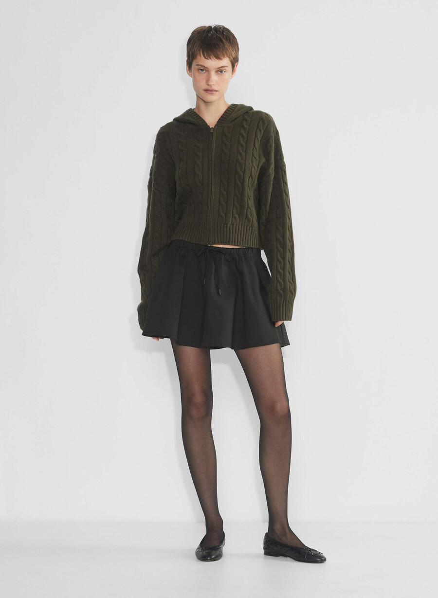 felpa con cappuccio octavia dark olive