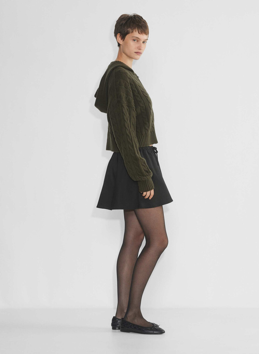 felpa con cappuccio octavia dark olive