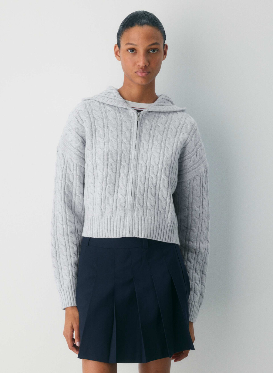 felpa con cappuccio octavia heather chrome