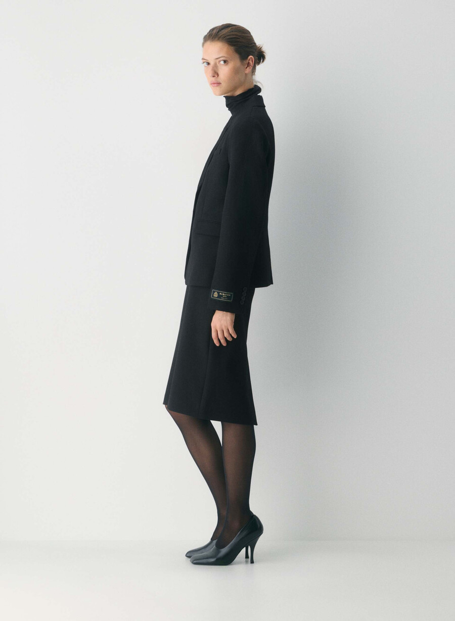 blazer in lana pelham nero