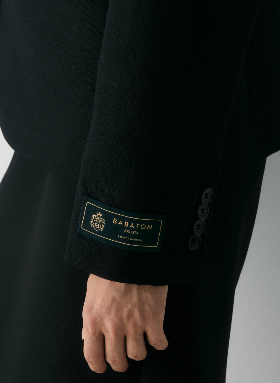 blazer in lana pelham nero