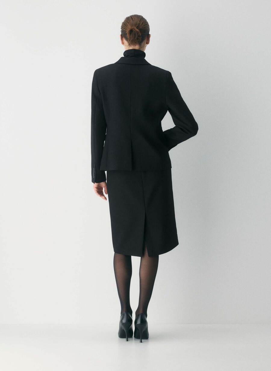 blazer in lana pelham nero