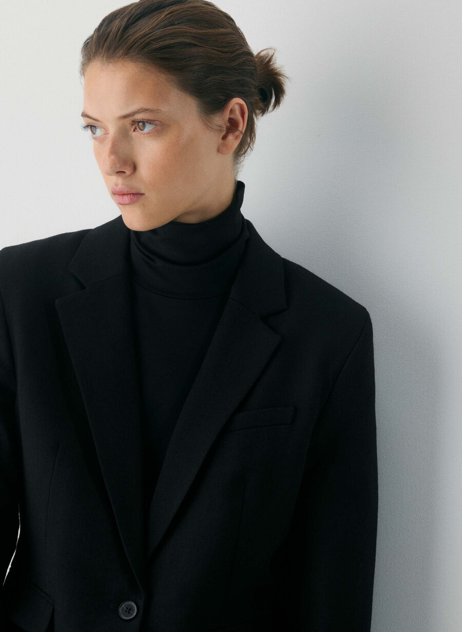 blazer in lana pelham nero
