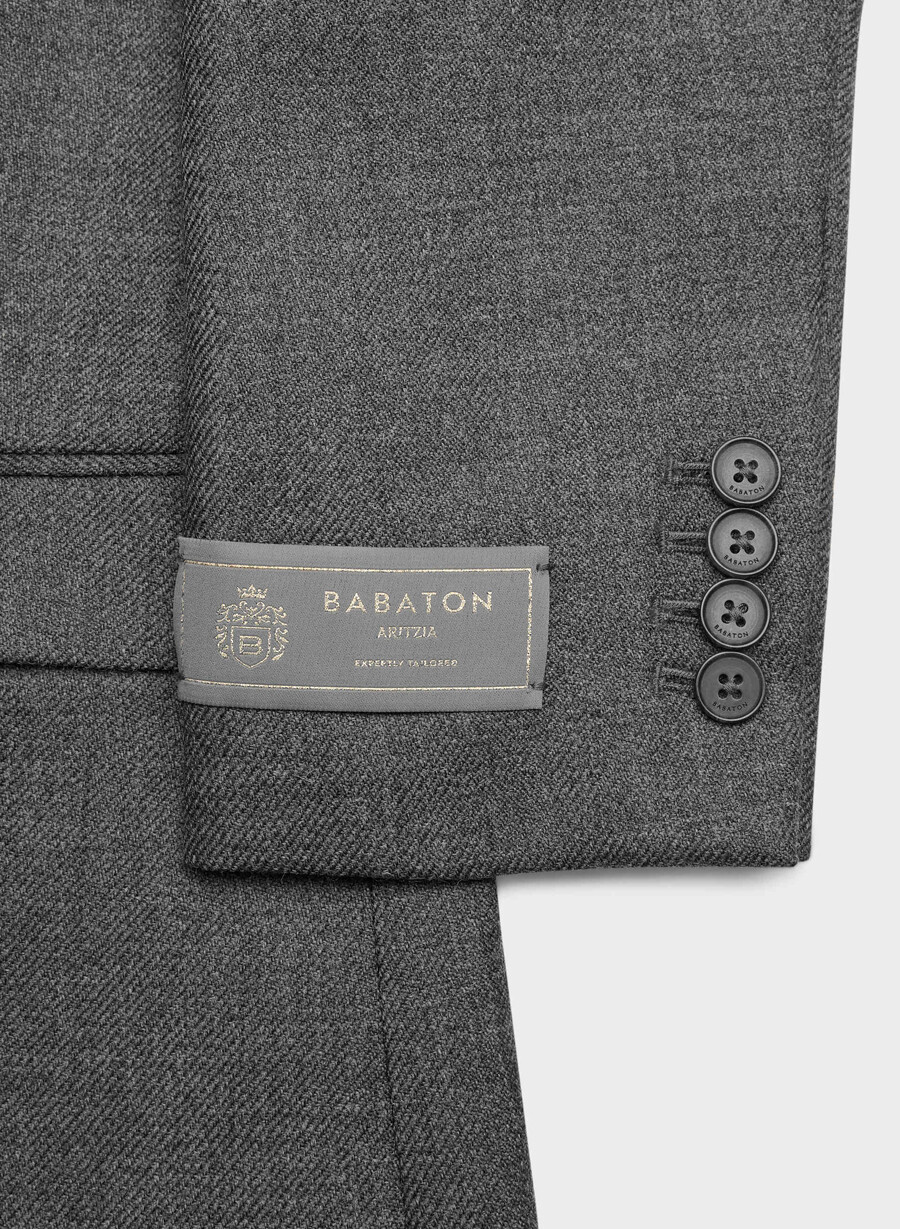 blazer in lana pelham heather charcoal