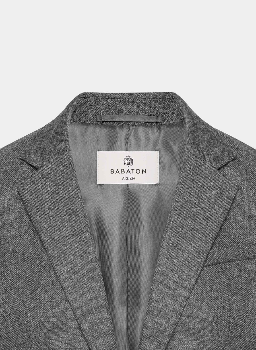 blazer in lana pelham heather charcoal