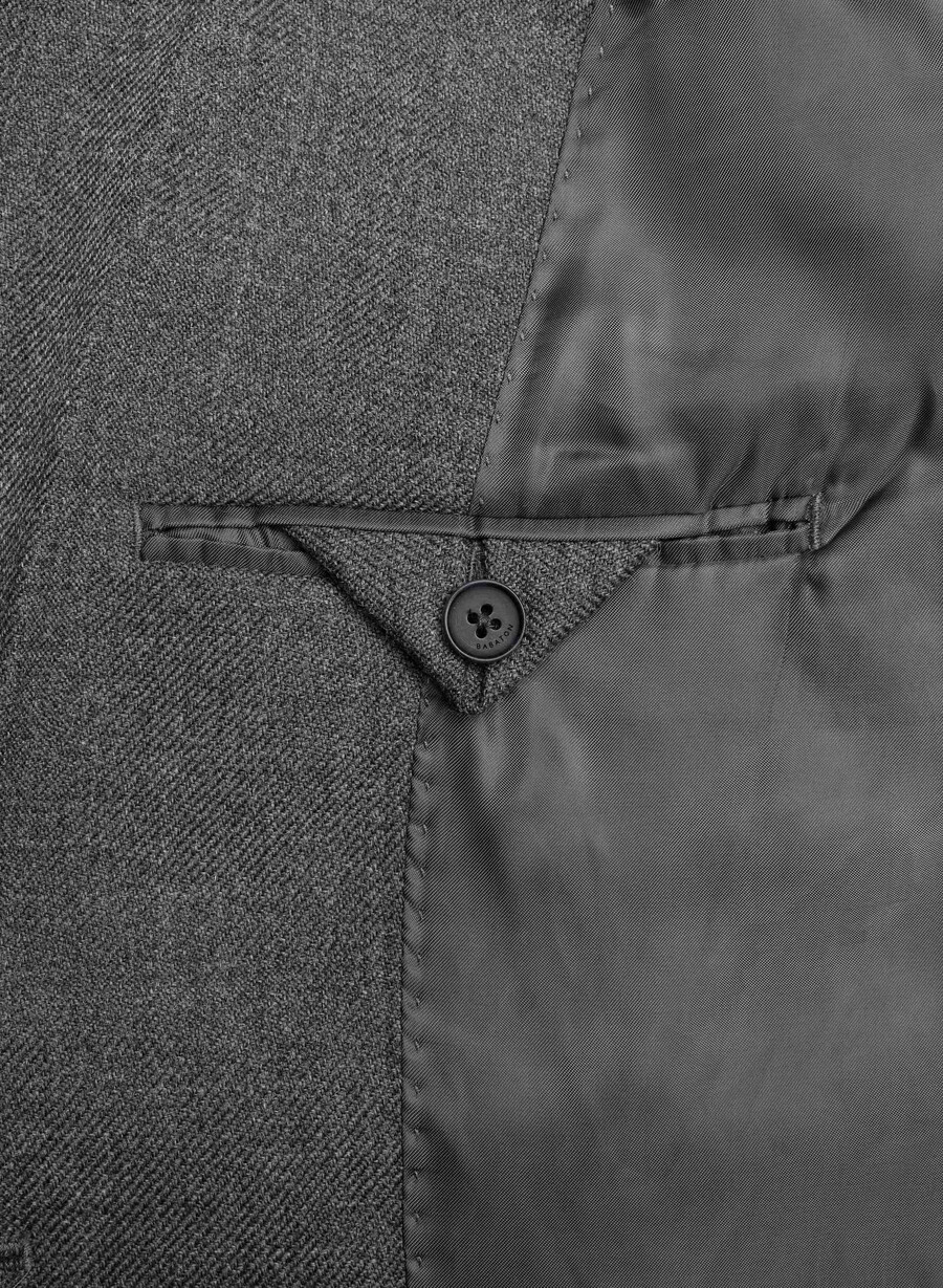 blazer in lana bette heather charcoal