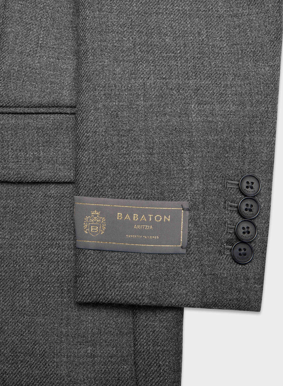 blazer in lana bette heather charcoal
